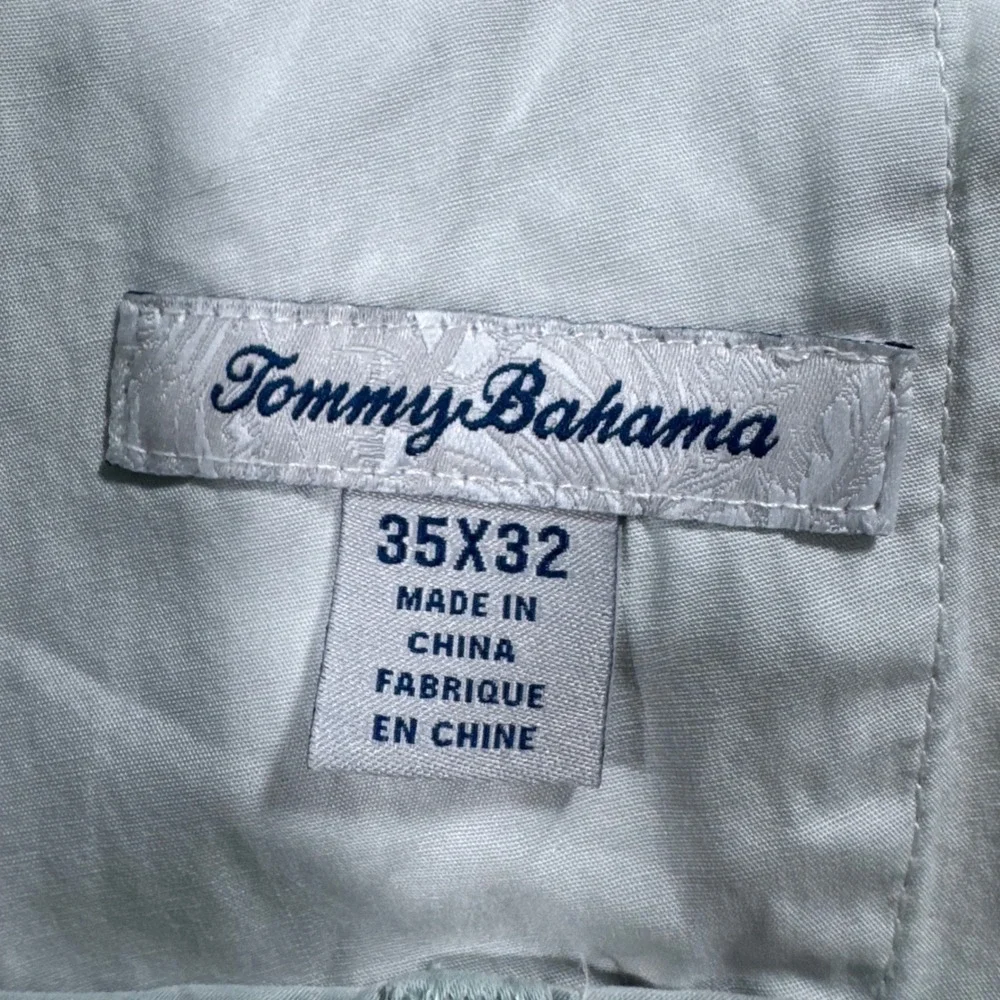 Tommy Bahama Chino Pants Mens 35x32 Sage Green Boracay Cotton Tencel Stretch - Picture 3 of 11